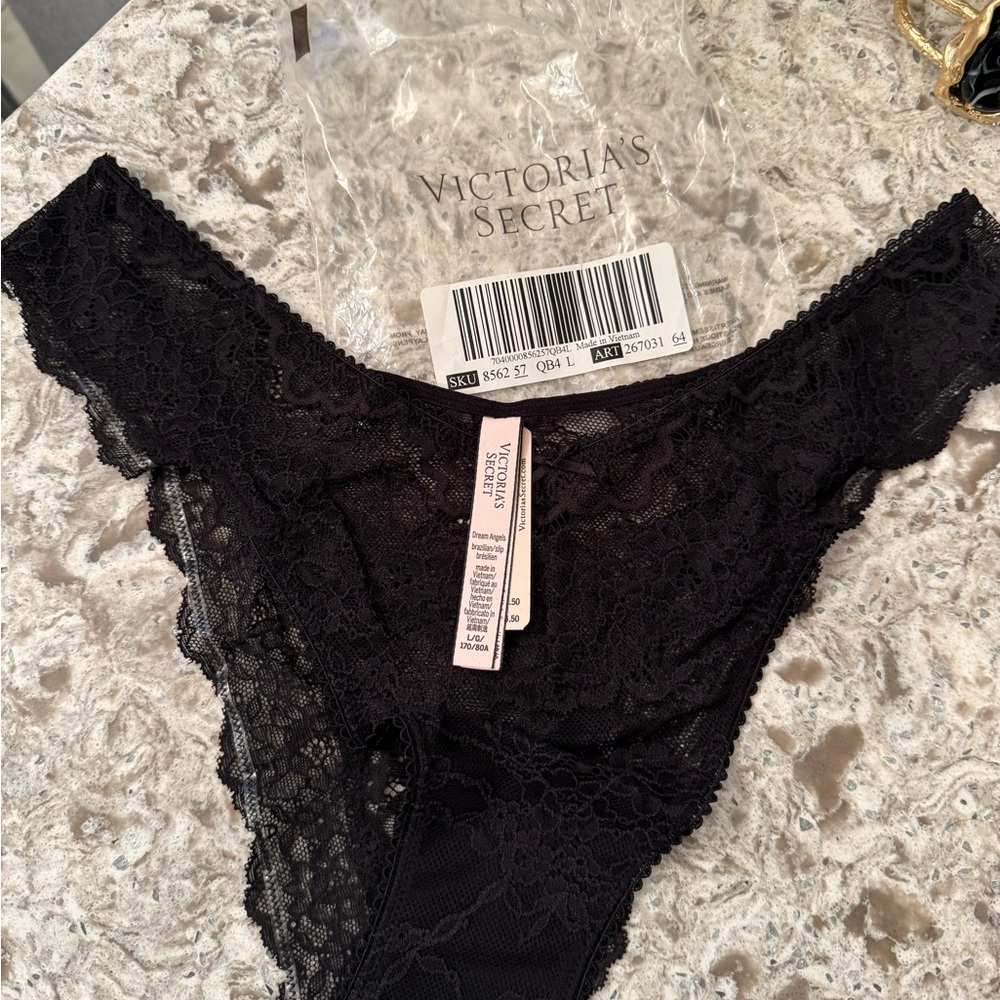 Victoria's Secret Midnight Black Lace Panty